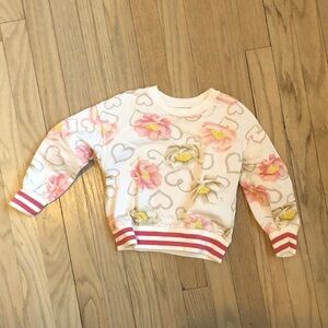 Kids Floral Heart Sweatshirt